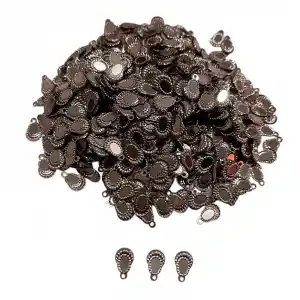 Pleksi Oya İşleme Pulu Hürrem Küpe Model (Açık Pudra) (pul05-10)