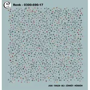 Cenk 100cm Oyalık Yazma (Cnk-690-17)