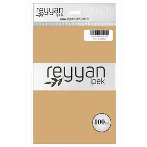 Reyyan İpek 100 Cm Düz Poşetli Yazma (Açık Camel)-040