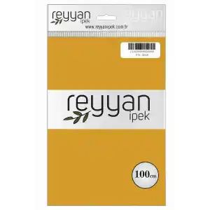 Reyyan İpek 100 Cm Düz Poşetli Yazma (Gold)-076