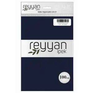 Reyyan İpek 100 Cm Düz Poşetli Yazma (Lacivert)-069