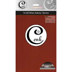 Cenk Düz Renk 100cm Koyu Kiremit Yazma (301-748)