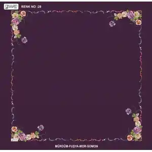 Reyyan İpek 100 cm Desenli Oyalık Yazma (ryyn-439-02)