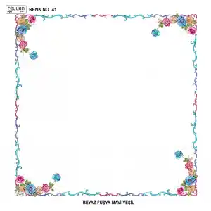 Reyyan İpek 100 cm Desenli Oyalık Yazma (ryyn-439-15)