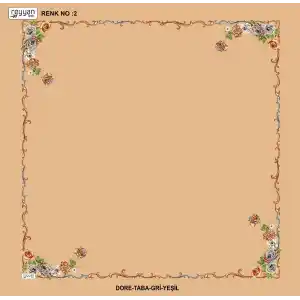 Reyyan İpek 100 cm Desenli Oyalık Yazma (ryyn-439-18)