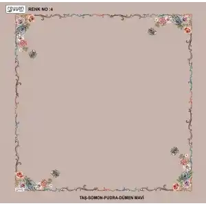 Reyyan İpek 100 cm Desenli Oyalık Yazma (ryyn-439-20)