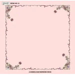 Reyyan İpek 100 cm Desenli Oyalık Yazma (ryyn-439-24)