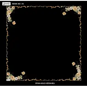 Reyyan İpek 100 cm Desenli Oyalık Yazma (ryyn-439-32)