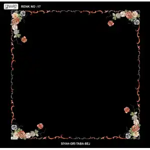 Reyyan İpek 100 cm Desenli Oyalık Yazma (ryyn-439-33)