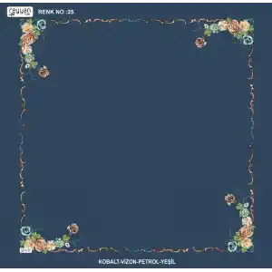 Reyyan İpek 100 cm Desenli Oyalık Yazma (ryyn-439-41)