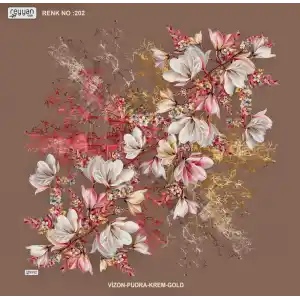 Reyyan İpek 100 cm Desenli Oyalık Yazma (ryyn-440-05)