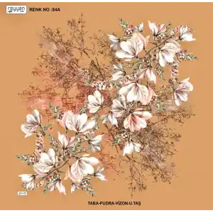 Reyyan İpek 100 cm Desenli Oyalık Yazma (ryyn-440-17)