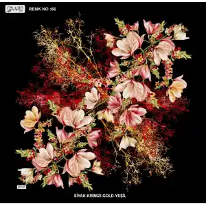 Reyyan İpek 100 cm Desenli Oyalık Yazma (ryyn-440-28)