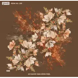 Reyyan İpek 100 cm Desenli Oyalık Yazma (ryyn-440-19)