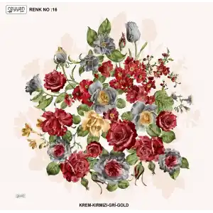 Reyyan İpek 100 cm Desenli Oyalık Yazma (ryyn-443-01)