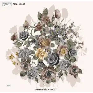 Reyyan İpek 100 cm Desenli Oyalık Yazma (ryyn-443-02)