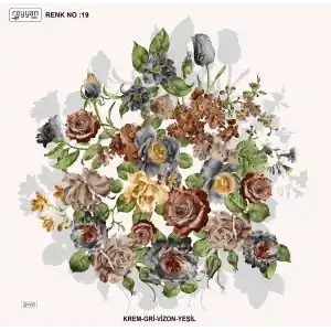 Reyyan İpek 100 cm Desenli Oyalık Yazma (ryyn-443-05)