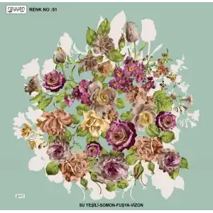 Reyyan İpek 100 cm Desenli Oyalık Yazma (ryyn-443-13)