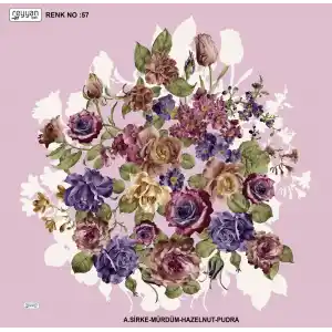 Reyyan İpek 100 cm Desenli Oyalık Yazma (ryyn-443-15)