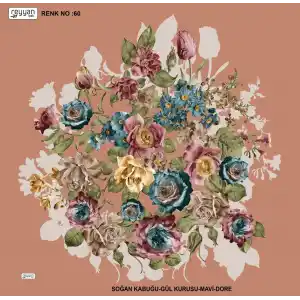 Reyyan İpek 100 cm Desenli Oyalık Yazma (ryyn-443-17)