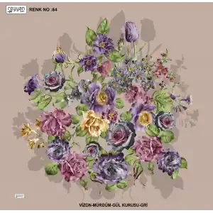 Reyyan İpek 100 cm Desenli Oyalık Yazma (ryyn-443-19)