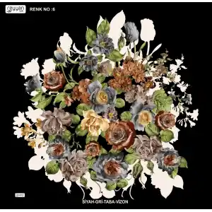 Reyyan İpek 100 cm Desenli Oyalık Yazma (ryyn-443-25)