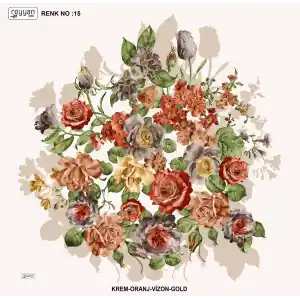 Reyyan İpek 100 cm Desenli Oyalık Yazma (ryyn-443-26)