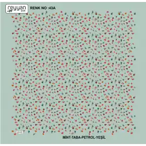 Reyyan İpek 100 cm Desenli Oyalık Yazma (ryyn-444-11)