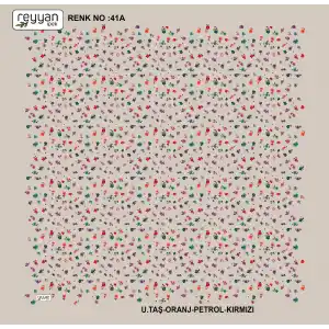 Reyyan İpek 100 cm Desenli Oyalık Yazma (ryyn-444-12)