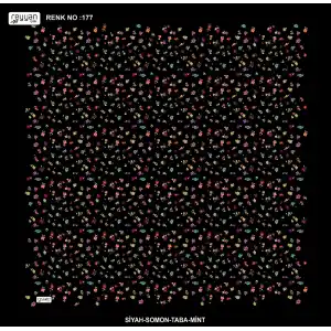Reyyan İpek 100 cm Desenli Oyalık Yazma (ryyn-444-18)
