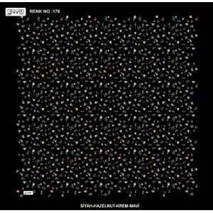 Reyyan İpek 100 cm Desenli Oyalık Yazma (ryyn-444-19)