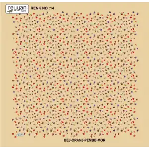 Reyyan İpek 100 cm Desenli Oyalık Yazma (ryyn-444-28)
