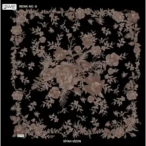 Reyyan İpek 100 cm Desenli Oyalık Yazma (ryyn-445-01)