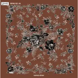 Reyyan İpek 100 cm Desenli Oyalık Yazma (ryyn-445-06)