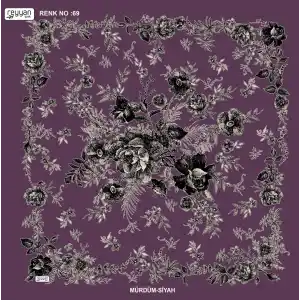 Reyyan İpek 100 cm Desenli Oyalık Yazma (ryyn-445-08)