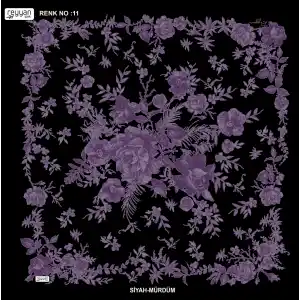 Reyyan İpek 100 cm Desenli Oyalık Yazma (ryyn-445-13)