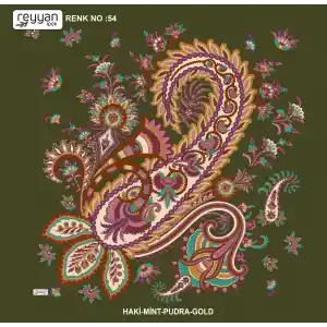 Reyyan İpek 100 cm Desenli Oyalık Yazma (ryyn-446-15)
