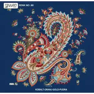 Reyyan İpek 100 cm Desenli Oyalık Yazma (ryyn-446-26)