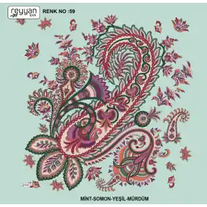 Reyyan İpek 100 cm Desenli Oyalık Yazma (ryyn-446-27)