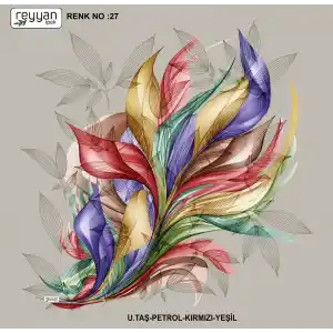 Reyyan İpek 100 cm Desenli Oyalık Yazma (ryyn-447-03)