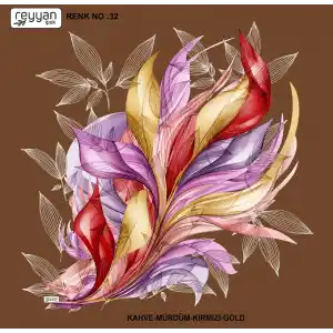 Reyyan İpek 100 cm Desenli Oyalık Yazma (ryyn-447-05)