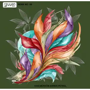 Reyyan İpek 100 cm Desenli Oyalık Yazma (ryyn-447-10)