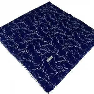 Eyfel Dimi Koton Eşarp Lacivert-Vizon Serisi (FE523-16)