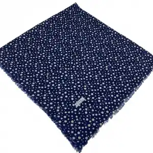 Eyfel Dimi Koton Eşarp Lacivert-Vizon Serisi (FE523-02)