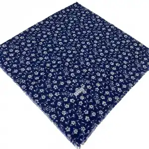 Eyfel Dimi Koton Eşarp Lacivert-Vizon Serisi (FE523-03)