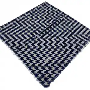 Eyfel Dimi Koton Eşarp Lacivert-Vizon Serisi (FE523-06)