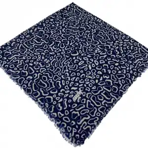 Eyfel Dimi Koton Eşarp Lacivert-Vizon Serisi (FE523-09)