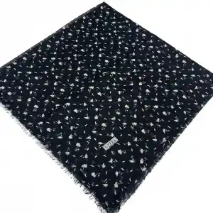 Eyfel Dimi Koton Eşarp Siyah-Beyaz Serisi (FE524-03)