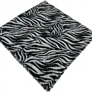 Eyfel Dimi Koton Eşarp Siyah-Beyaz Serisi (FE524-05)