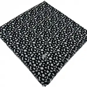 Eyfel Dimi Koton Eşarp Siyah-Beyaz Serisi (FE524-07)